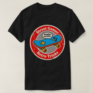 Street Gamer Retro Trucs Skateboard Pret T-shirt