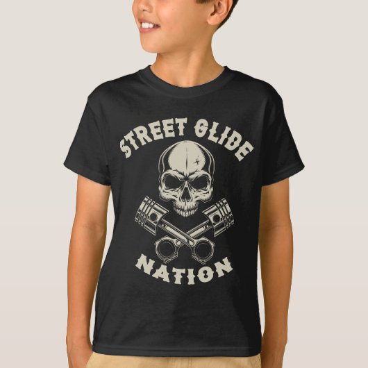Street Glide Nation Motorcycle Rider Gi T-shirt (Voorkant)