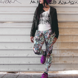 Street Graffiti Leggings - Fun