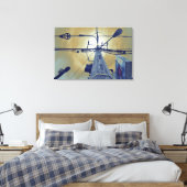 "Street Halo" Vinyl Fotobehang Canvas Afdruk (Insitu (Slaapkamer))