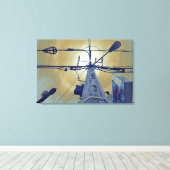 "Street Halo" Vinyl Fotobehang Canvas Afdruk (Insitu (Houten vloer))