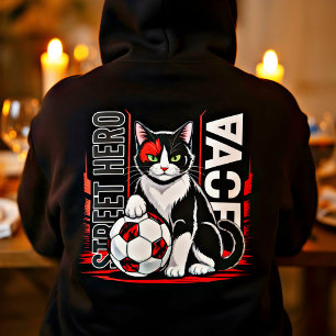 Street Hero Voetbal Kat - Grappig Cadeau voor Kat Hoodie
