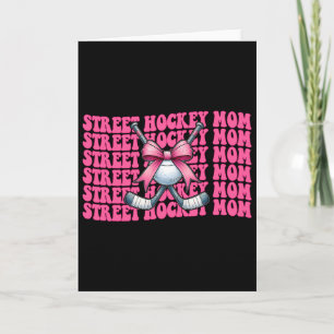 Street Hockey Moeder Mama Moederdag Roze Coquette Kaart