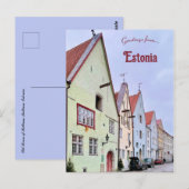 Street in Old Town of Tallinn Estonia Briefkaart (Voorkant / Achterkant)
