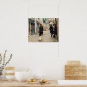 Street in Venetië (1882) door John Singer Sargent Poster (Keuken)