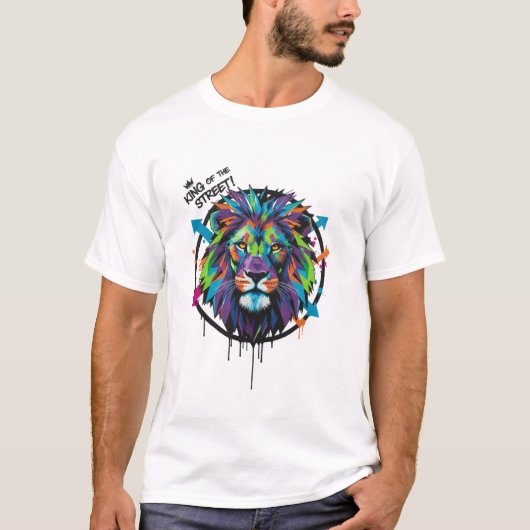 Street King Lion Tee** T-shirt (Voorkant)