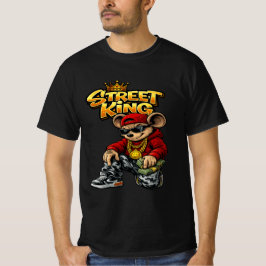 Street King Urban Cartoon Grafische T-shirt voor H