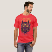 Street Kings The Cat Monster casual rood T-shirt (Voorkant volledig)