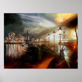 Street Lamp Hallucination Poster