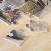 Street Leading to El Azhar, Grand Cairo, pub. 1846 Legpuzzel (Zijkant)