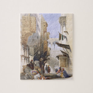 Street Leading to El Azhar, Grand Cairo, pub. 1846 Legpuzzel