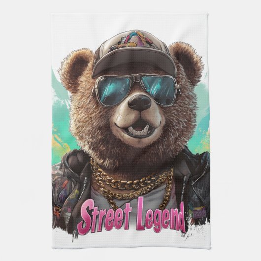 Street Legend Beer - Cool Grafisch Ontwerp Theedoek (Verticaal)