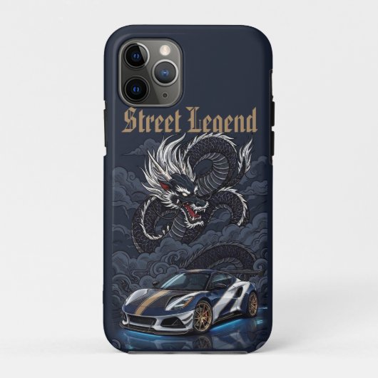 Street Legend Middenmotor V6 Sportauto Draak Case-Mate iPhone Case (Achterkant)