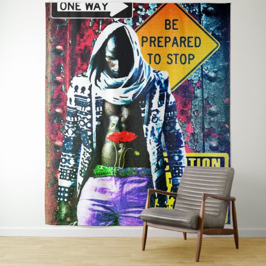 Street Life Wandkleed (In situ)