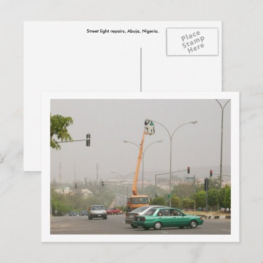 Street Light, Abuja Briefkaart (Voorkant / Achterkant)