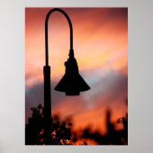 Street Light Silhouette Print (Voorkant)