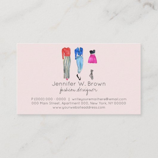 Street Mode Consultant Clothing Popup stylish Visitekaartje (Achterkant)