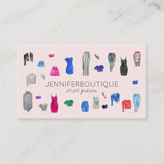 Street Mode Consultant Clothing Popup stylish Visitekaartje (Voorkant)