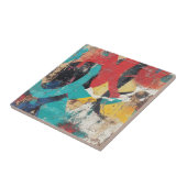 Street Mural with Layered Drips & Urban Color (3) Tegeltje (Zijkant)