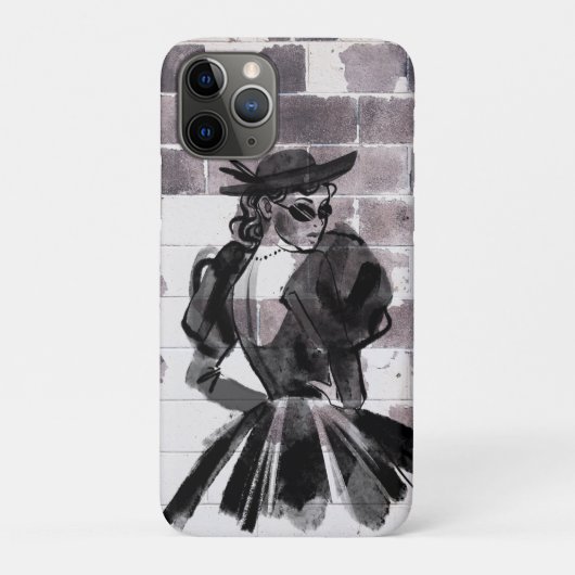 Street Muse: Mode op de muur Case-Mate iPhone Case (Achterkant)