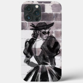 Street Muse: Mode op de muur Case-Mate iPhone Case (Achterkant)