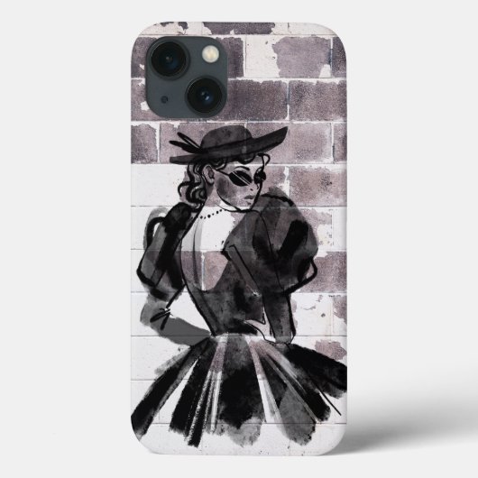Street Muse: Mode op de muur Case-Mate iPhone Case (Achterkant)