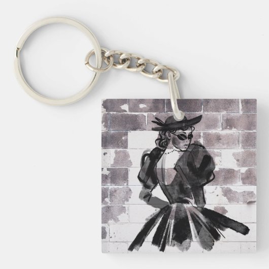 Street Muse: Mode op de muur Sleutelhanger (voorkant)