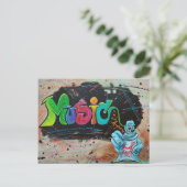 Street Music Briefkaart (Staand voorkant)