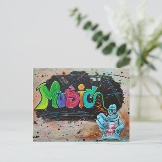 Street Music Briefkaart (Staand voorkant)