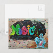 Street Music Briefkaart (Voorkant / Achterkant)