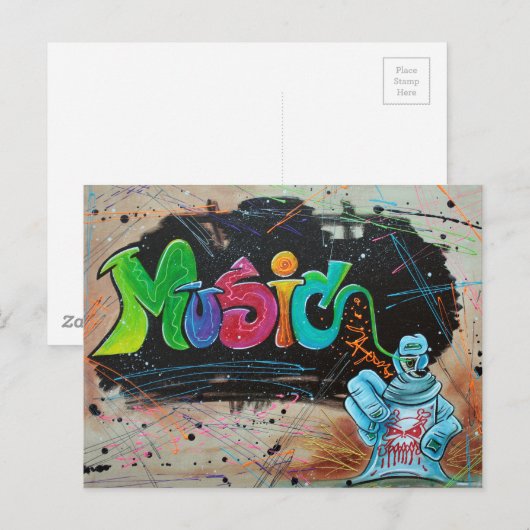 Street Music Briefkaart (Voorkant / Achterkant)