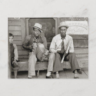 Street Musicians, 1938 Briefkaart