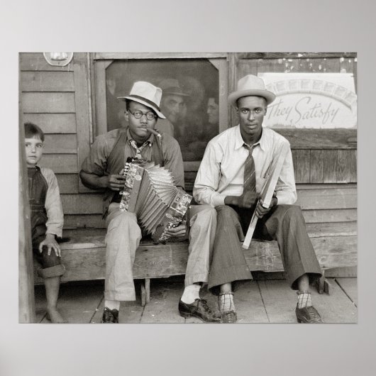 Street Musicians, 1938. foto Poster (Voorkant)