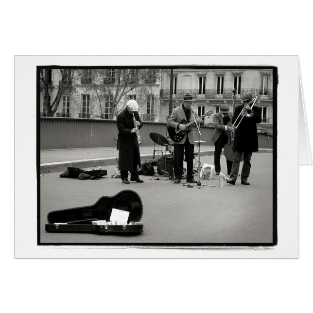 Street Musicians Card (Voorkant Horizontaal)