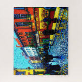 Street of Dublin (Ireland) Van Gogh Style  Legpuzzel (Verticaal)