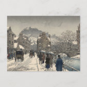 Street of Edinburgh in Winter  Briefkaart (Voorkant)