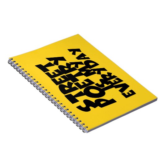 Street Poetry Is My Everyday Notitieboek (Rechterzijde)