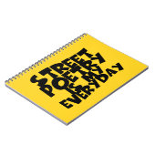 Street Poetry Is My Everyday Notitieboek (Linkerzijde)