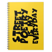 Street Poetry Is My Everyday Notitieboek (Voorkant)