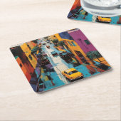 Street Pop Art Kartonnen Onderzetters (Schuin)