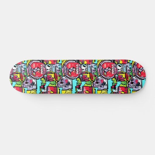STREET POP ART PERSOONLIJK SKATEBOARD (Horizontaal)