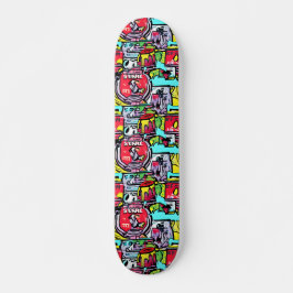STREET POP ART PERSOONLIJK SKATEBOARD