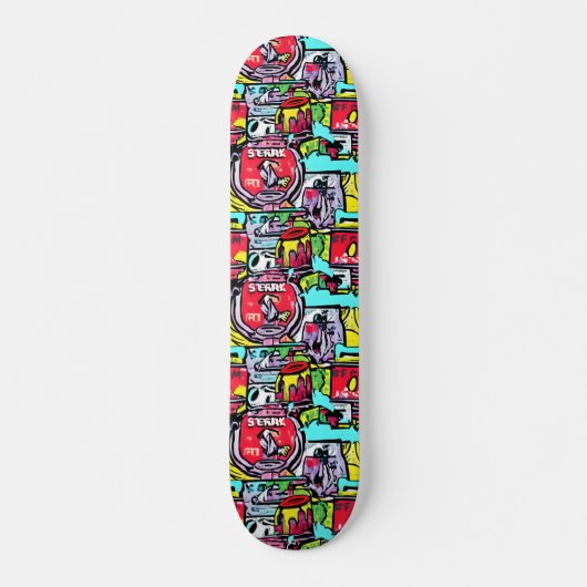 STREET POP ART PERSOONLIJK SKATEBOARD (Voorkant)