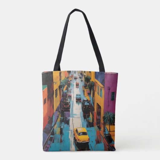 Street Pop Art Tote Bag (Achterkant)