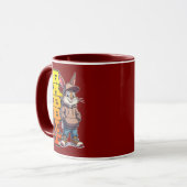 Street Rabbit – Urban Easter Bunny Design - caneca Mok (Voorkant links)