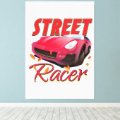 Street Racer Canvas Afdruk (Insitu (Houten vloer))
