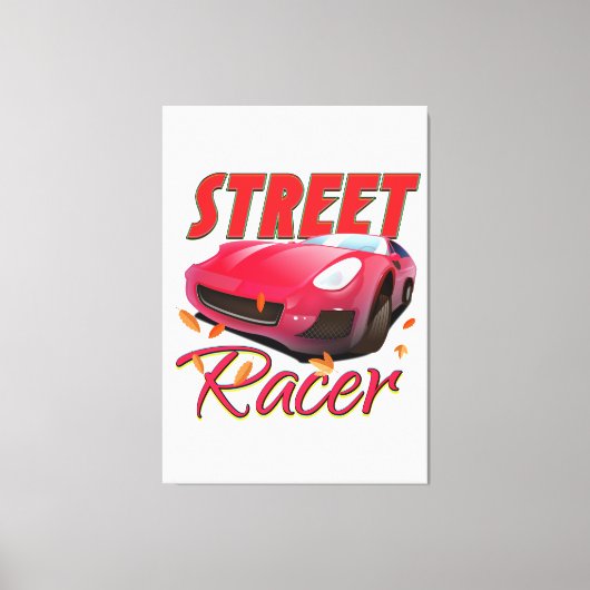 Street Racer Canvas Afdruk (Voorkant)