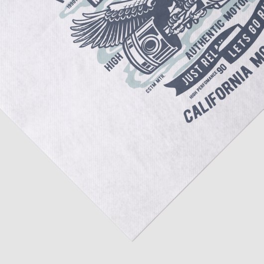 Street Rebel Motorcycle Tissuepapier (Detail)