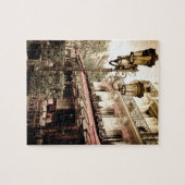 Street restaurant, Parijs, Frankrijk Legpuzzel (Horizontaal)