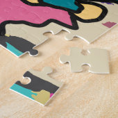 Street Retro Cat op Skateboard | grappig Legpuzzel (Zijkant)